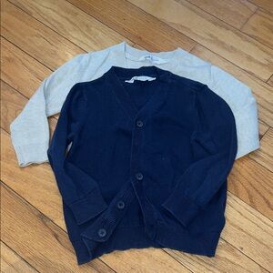 Navy and Beige H & M Cardigan Set